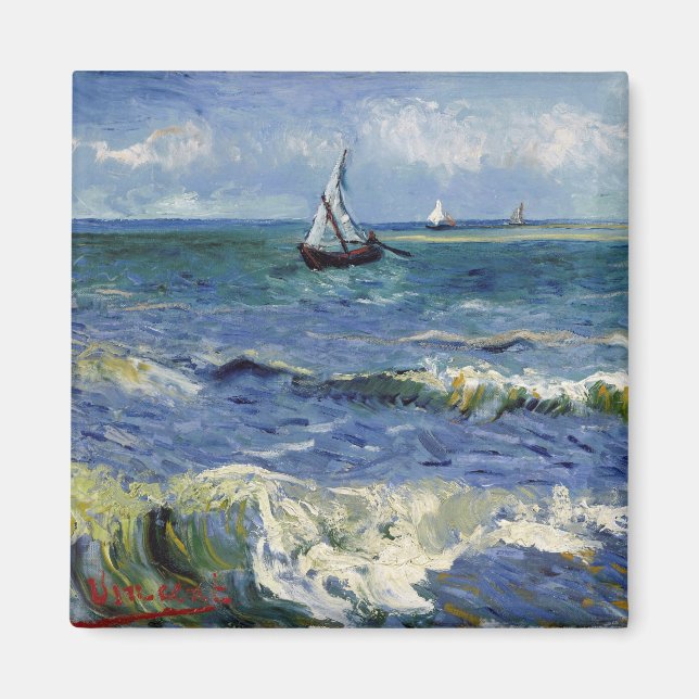 Aimant La mer à Saintes Maries - Vincent Van Gogh (Devant)