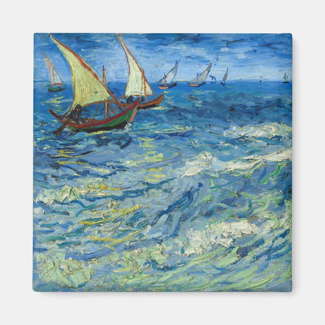 Aimant La mer aux Saintes-Maries par Vincent van Gogh (Devant)