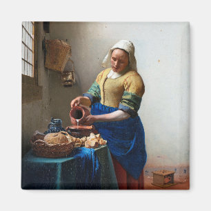 Aimant La Milkmaid, Johannes Vermeer, 1657-1658