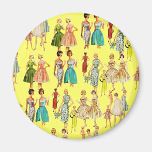 Aimant La mode féminine Vintage