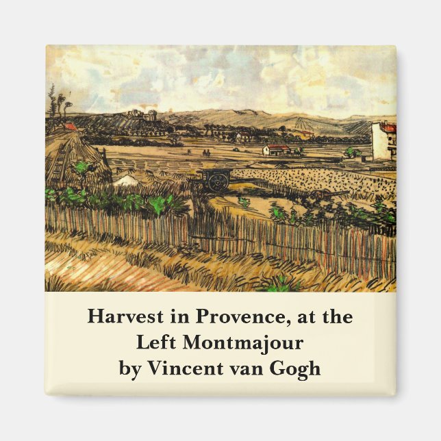 Aimant La Moisson en Provence Montmajour par Vincent van  (Devant)