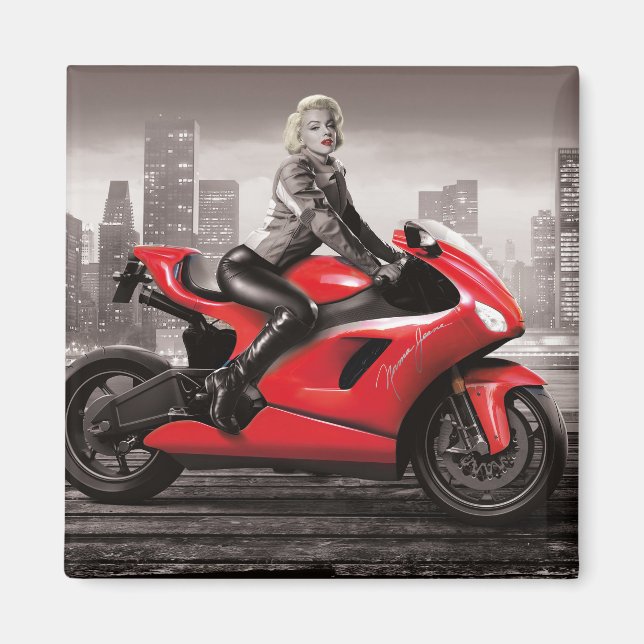 Aimant La moto de Marilyn (Devant)