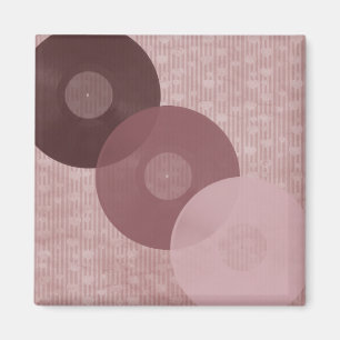 Aimant La musique enregistre l'aimant vintage