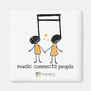 Aimant La musique jaune rapproche les gens