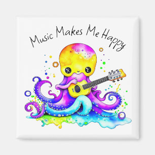 Aimant La Musique Me Rend Heureux   Octopus Jouer de la g