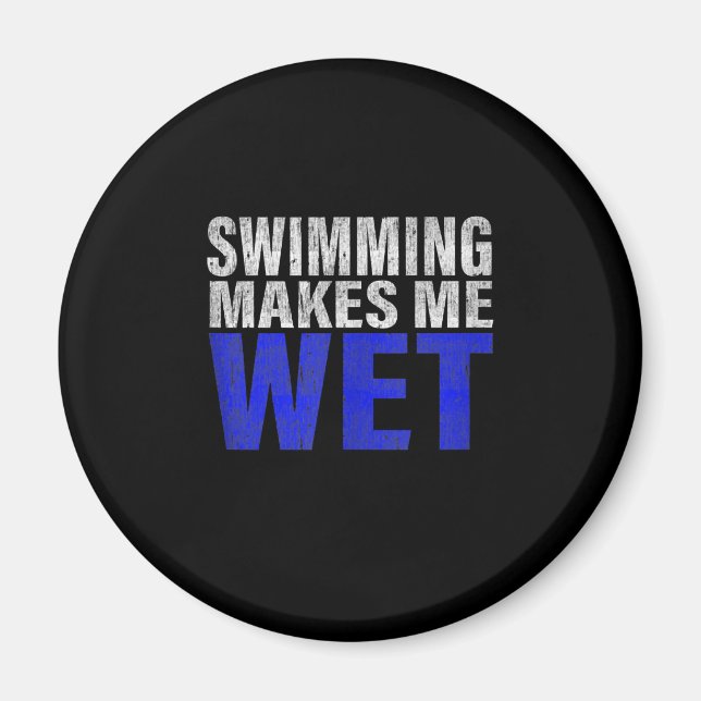 Aimant La natation me rend Débardeur (Devant)