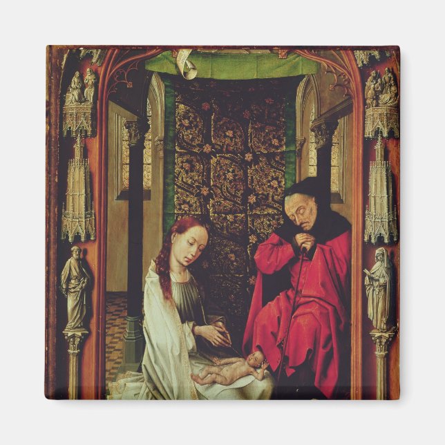 Aimant La Nativité, aile gauche d'un triptyque, c.1496 (Devant)