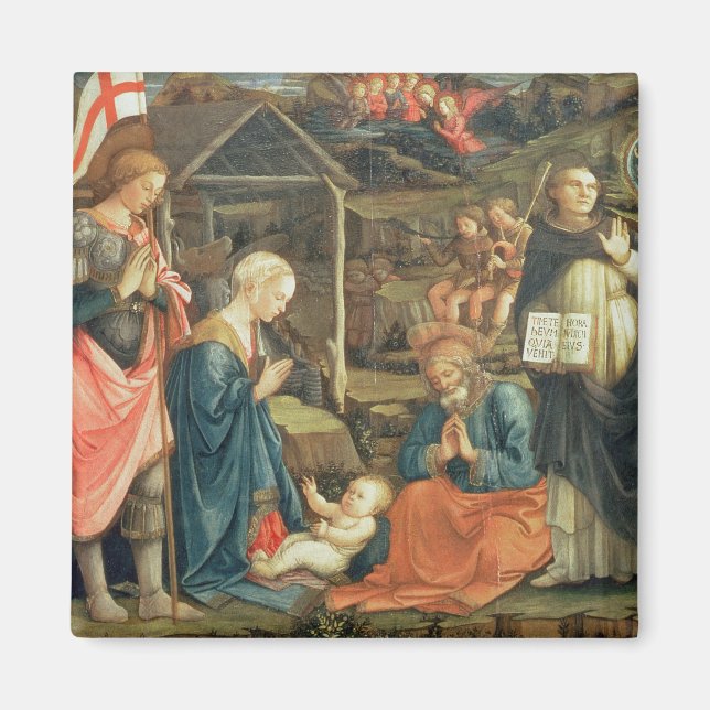 Aimant La Nativité avec SS. Michael et Dominic, 1470 (t (Devant)