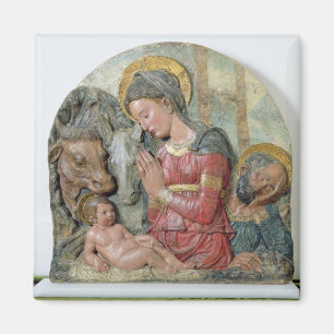Aimant La nativité, c.1460 (terre cuite peinte)