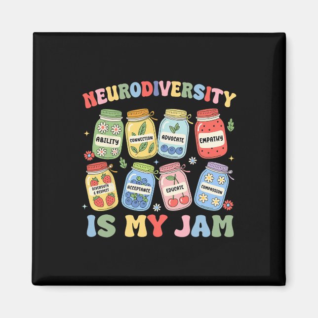 Aimant La Neurodiversité Est Ma Passion Spécial Inclusion (Devant)