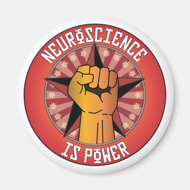Aimant La neuroscience est le pouvoir (Devant)