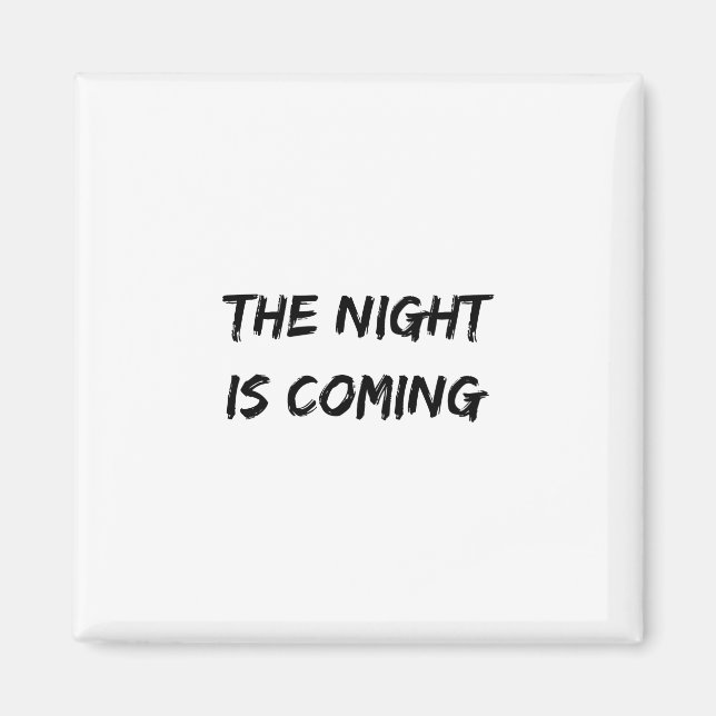Aimant La Nuit Arrive Halloween Conception De Vacances (Devant)