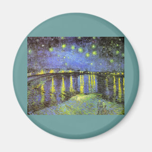 Aimant La nuit étoilée de Vincent van Gogh sur le Rhône