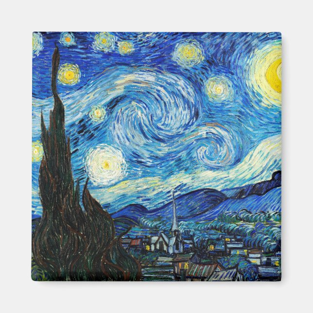 Aimant La nuit étoilée par Vincent Van Gogh (Devant)