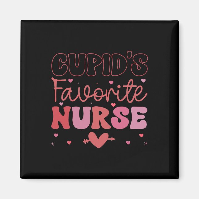 Aimant La nurse préférée de Cupidon pour la Saint-Valenti (Devant)