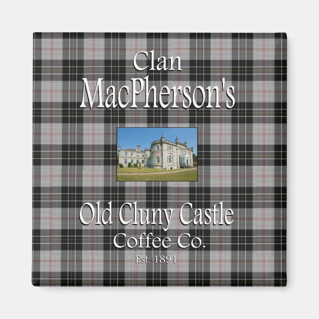 Aimant La Old Clan MacPherson's Cluny Castle Coffee Co. (Devant)