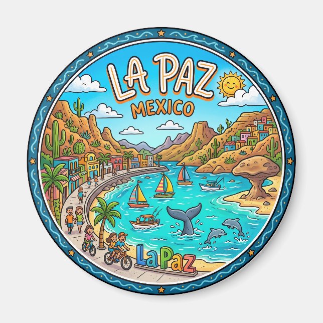 Aimant La Paz Mexique (Devant)