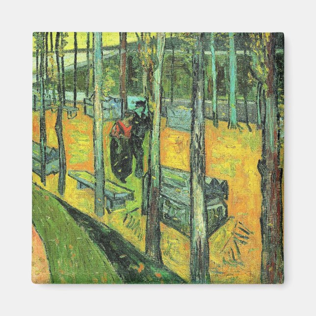 Aimant La peinture de Van Gogh, Alychamps, Automne (Devant)