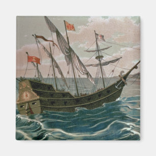 Aimant La Père Noël Maria approchant la côte de la Nouvel