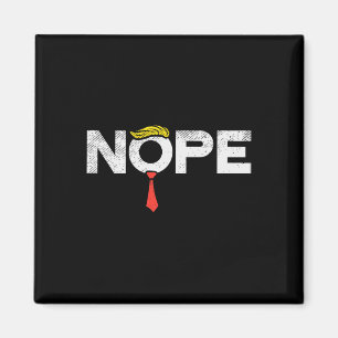 Aimant La perruque anti-Trump de la Cravate rouge Stop Do