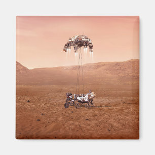 Aimant La Persévérance Arrive En Toute Sécurité Sur Mars.