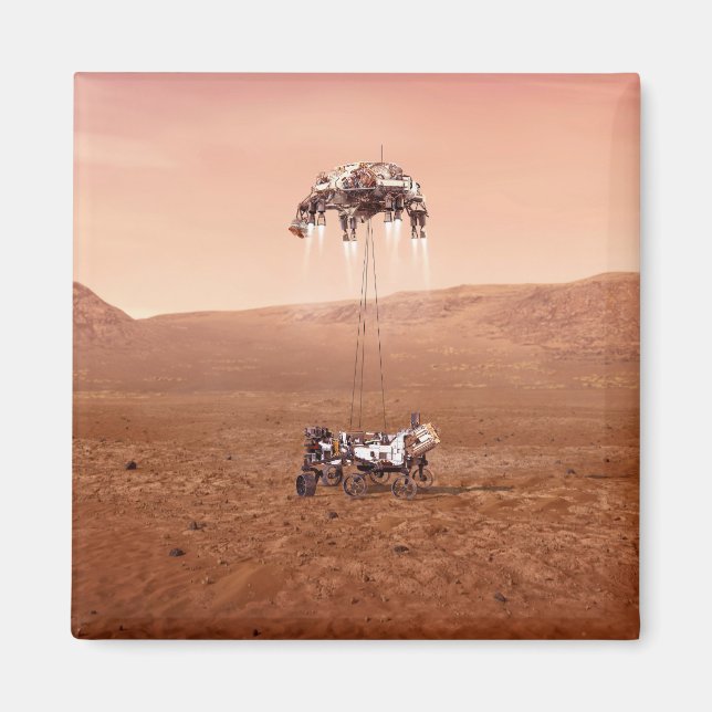 Aimant La Persévérance Arrive En Toute Sécurité Sur Mars. (Devant)