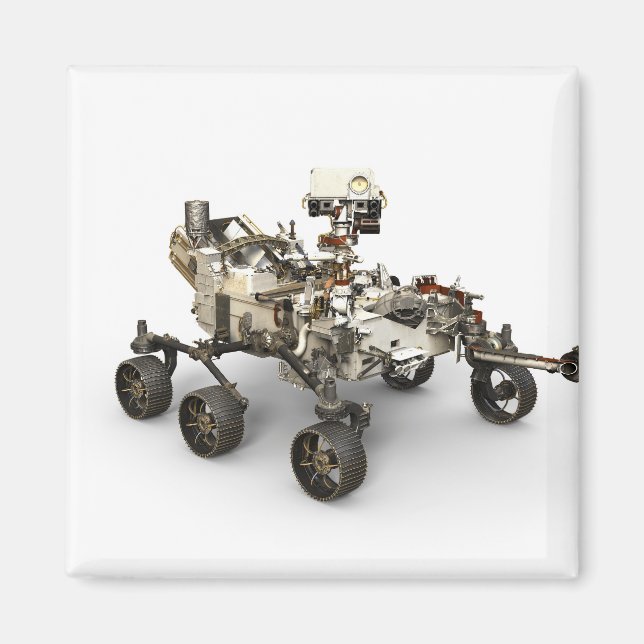 Aimant La Persévérance Mars Rover Sur Arrière - plan Blan (Devant)