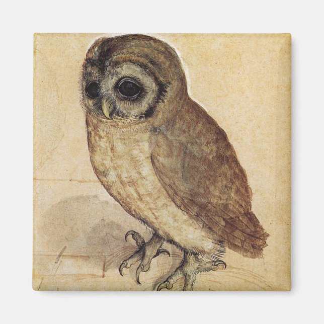 Aimant La Petite Chouette (par Albrecht Durer) (Devant)