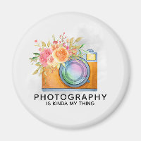La photographie est Kinda My Thing Aquarelle Camer