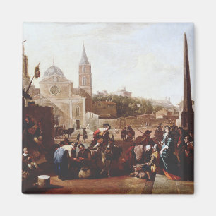 Aimant La Piazza del Popolo à Rome par Johannes Lingelba