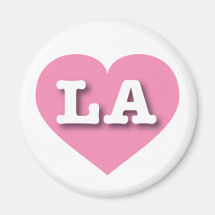 Aimant LA Pink Heart - J'aime LA