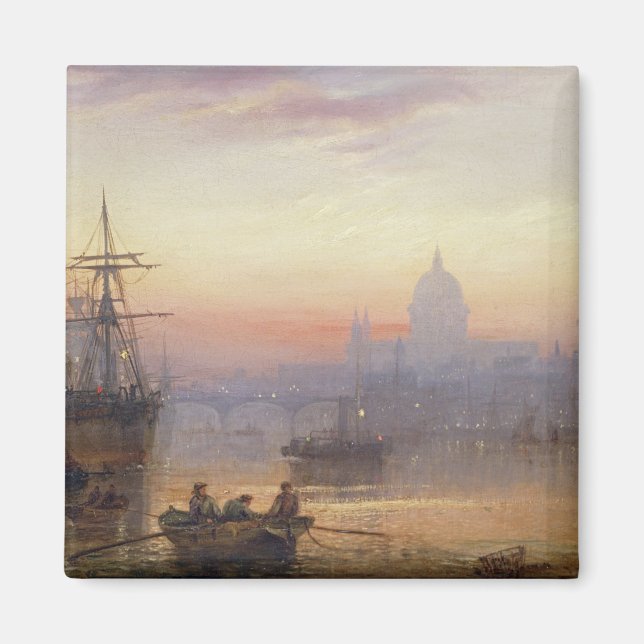 Aimant La piscine de Londres à Sundown, 1876 (Devant)