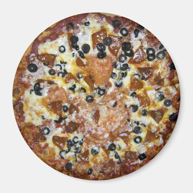 Aimant La pizza de l'oeuvre (Devant)