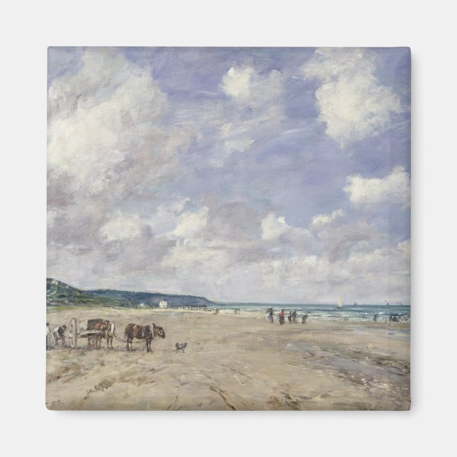 Aimant La plage à Tourgeville, 1893 (Devant)