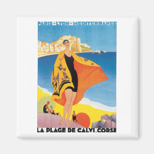 Aimant La Plage De Calvi. Corse