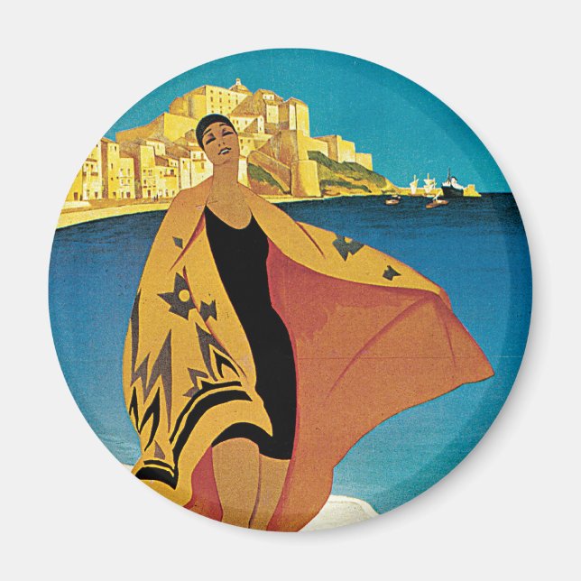 Aimant La Plage de Calvi, Corse (Devant)