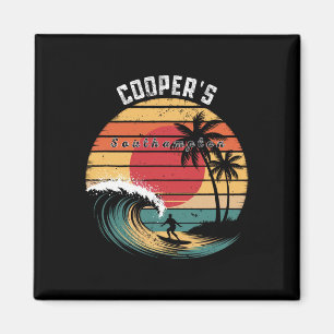 Aimant La plage de Cooper à Southampton pour le surf 