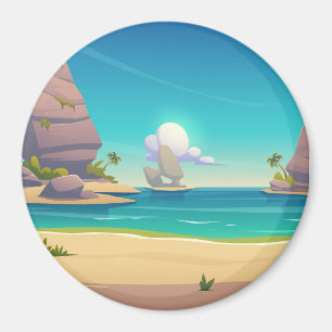 Aimant La plage de sable