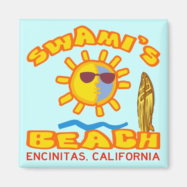 Aimant La plage de Swami (Devant)