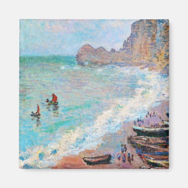 Aimant La plage d'Etretat Claude Monet (Devant)
