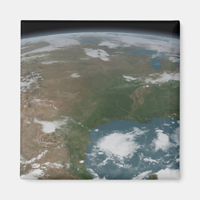 Aimant La Planète Panoramique Terre Et Les Etats-Unis. 2 (Devant)