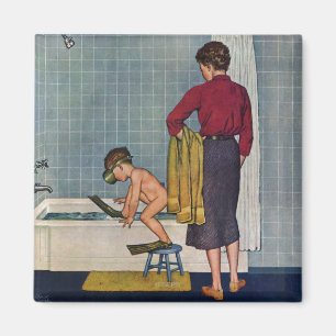 Aimant La plongée dans le bain à remous