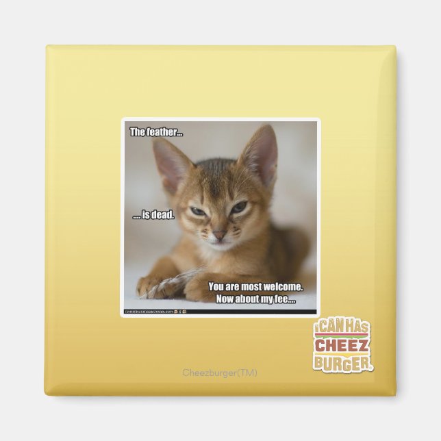 Aimant La plume est morte. (Devant)