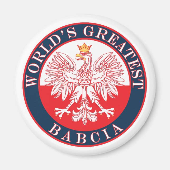 Aimant La plus grande Babcie du monde (Devant)