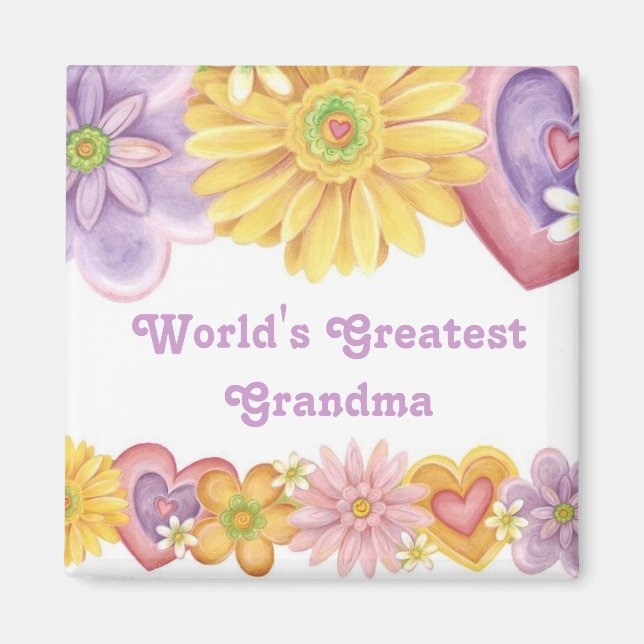 Aimant La plus grande grand grand-mère du monde 1 (Devant)