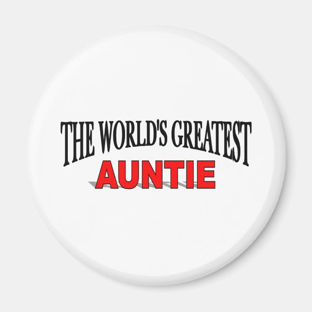 Aimant La plus grande tante du monde (Devant)