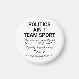 Aimant La politique n'est pas le sport d'équipe