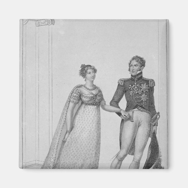 Aimant La princesse Charlotte du Pays de Galles et le pri (Devant)