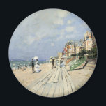 Aimant La promenade à Trouville par Claude Monet<br><div class="desc">Le Boardwalk de Trouville (1870) de Claude Monet est un tableau d'art impressionniste vintage qui présente une plage dans une station balnéaire de Normandie, en France, par beau temps. À propos de l'artiste : Claude Monet (1840-1926) est un fondateur du mouvement de peinture impressionniste française, dont la plupart de ses...</div>
