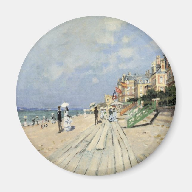 Aimant La promenade à Trouville par Claude Monet (Devant)